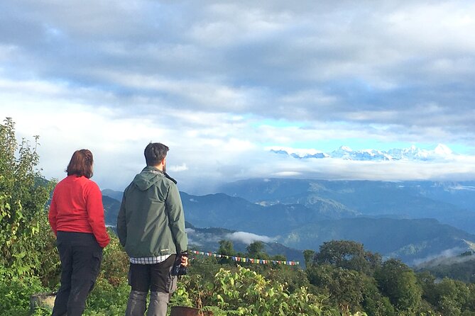 Changunarayan Hill to Telkot Hike Near Kathmandu Day Tour - Crossing the suspension bridge near the Telkot Nagarkot Road