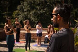 Day Yoga Meditation Retreat with Lunch, Kathmandu - Light yoga asana flow: warmth first, not toughness first