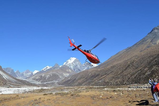 Everest Base Camp Helicopter Tour landing at Hotel Everest View - Kathmandu Valley to the Base Camp area: the day gets real quickly