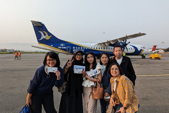Everest Mountain Flight with Kathmandu Full Day Tour - Getting those Everest views from TIA