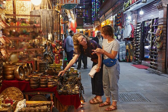Kathmandu Sunset Tour by Rickshaw Including Durbar Square Visit - Stop 2: Asan market streets and temple-side details