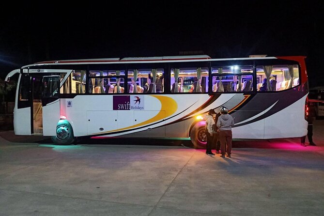 Kathmandu to Pokhara Vip Sofa Bus Ticket - Entering the bus station energy in Kathmandu (New Road Travels)