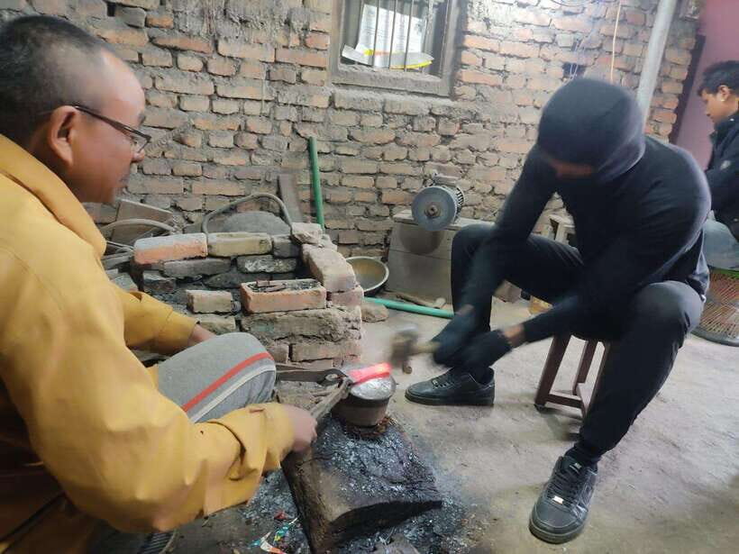 Knife Khukuri Making Workshop - What You’ll Do with the Hammer and What the Master Handles