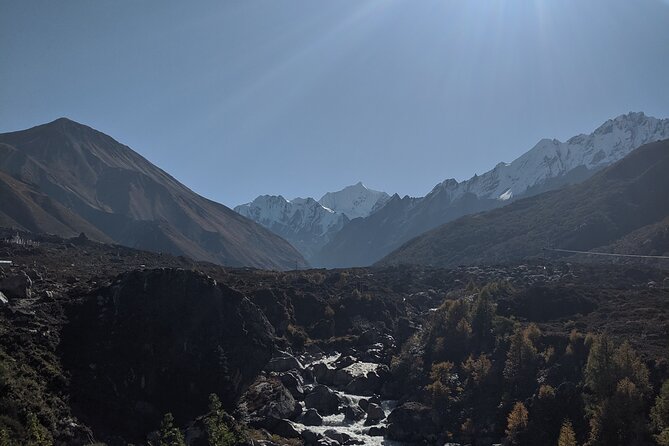Private 8 - Day Langtang Trekking - Kyanjin Gompa day: prayer flags, stone walls, and a strong finish point