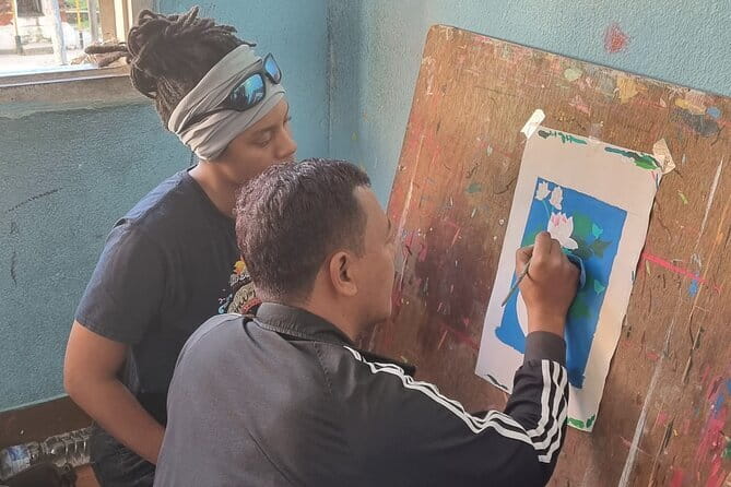 Thangka Painting Workshop - Painting session flow: how the class usually unfolds